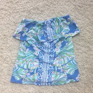 Lilly Pulitzer strapless top
